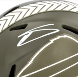 STEFON DIGGS Autographed Bills Salute To Service Mini Speed Helmet FANATICS