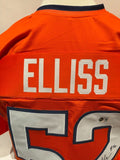 Jonah Elliss Autographed Denver Broncos Orange Jersey Inscribed BAS COA