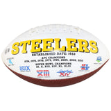 Kordell Stewart Signed Pittsburgh Steelers Logo Football Slash Beckett 52789