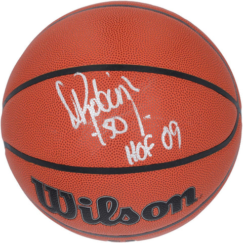 David Robinson San Antonio Spurs Signed Wilson Replica Basketball w/HOF 09" Insc