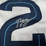 Autographed/Signed Ty Jerome Memphis White Basketball Jersey Beckett BAS COA