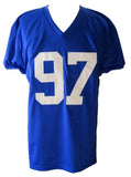 Dexter Lawrence II Signed/Auto Blue Custom Jersey NY Giants Beckett 204081