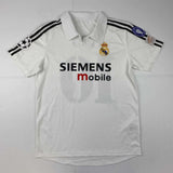 Autographed/Signed Luis Figo Real Madrid White Soccer Jersey Beckett BAS COA
