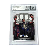 Jon Jones Signed 2021 Panini Crown Royal UFC #19 - BGS 9 AUTO WITNESSED
