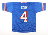 James Cook Signed Bills Jersey (Beckett) Buffalo 2022 2nd Rnd Pck / Univ Georgia