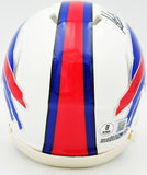 KEON COLEMAN AUTOGRAPHED BILLS WHITE SPEED MINI HELMET BECKETT WITNESS 236174