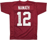 ALABAMA JOE NAMATH AUTOGRAPHED SIGNED MAROON JERSEY "WILLIE" PSA/DNA 243280