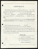 Fritz Crisler HOF Michigan Head Coach Signed/Auto Contract PSA BA199013
