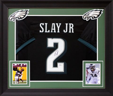 Darius Slay Authentic Signed Black #2 Pro Style Framed Jersey BAS Witnessed