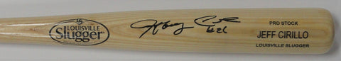 Brewers JEFF CIRILLO Signed Louisville Slugger Name Engraved Blonde Bat AUTO JSA