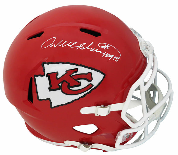 Will Shields Signed Chiefs Riddell Full Size Speed Rep Helmet w/HOF'15 (SS COA)