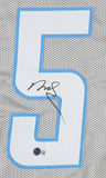 David Montgomery Signed Detroit Lions Gray Jersey (Beckett QR Code) Iowa State