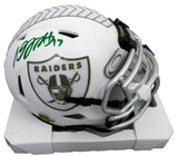 Davante Adams Signed/Auto Raiders Salute to Service Mini Helmet Beckett 200939