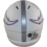 Justin Jefferson Autographed Minnesota Vikings Alt Mini Helmet Beckett WIT 58217