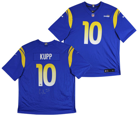 Rams Cooper Kupp "SB MVP" Authentic Signed Blue Nike Game Jersey Fanatics