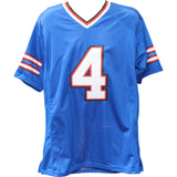 James Cook Autographed Pro Style Size XL Blue Jersey Beckett Witness 50907