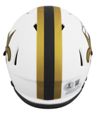 Saints Alvin Kamara Authentic Signed Lunar Speed Mini Helmet BAS Witnessed
