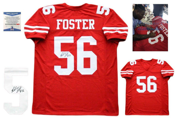 Reuben Foster Autographed SIGNED Jersey - JSA Witnessed Authentic w/ Photo - Red