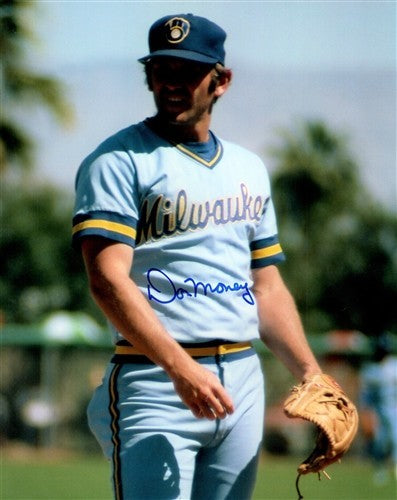 Brewers DON MONEY Signed 8x10 Photo #6 AUTO - 1982 World Series & AL Champ