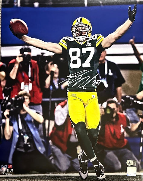 Packers SB XLV Champ JORDY NELSON Signed 16x20 Photo AUTO #13 - BAS