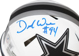 Demarcus Ware Autographed Dallas Cowboys Lunar Mini Helmet Beckett 40498