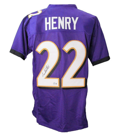 Derrick Henry Signed/Autographed Ravens Jersey Beckett 197392