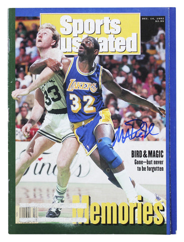 Lakers Magic Johnson Signed 1992 Sports Illustrated Magazine BAS Wit #3W387271