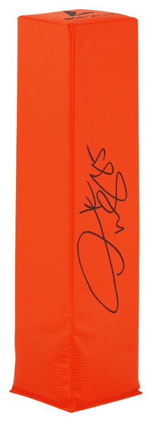Derrick Mason Signed BSN Orange Football Endzone Pylon - (SCHWARTZ COA)