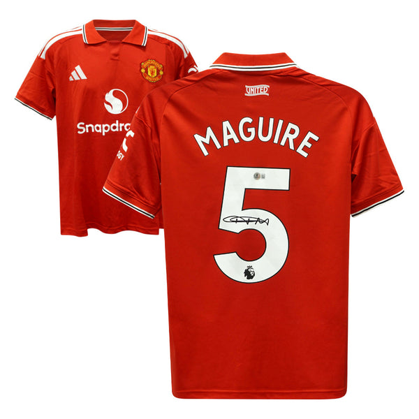 Harry Maguire Signed Manchester Utd 2026-27 Soccer Jersey #5 with Beckett COA