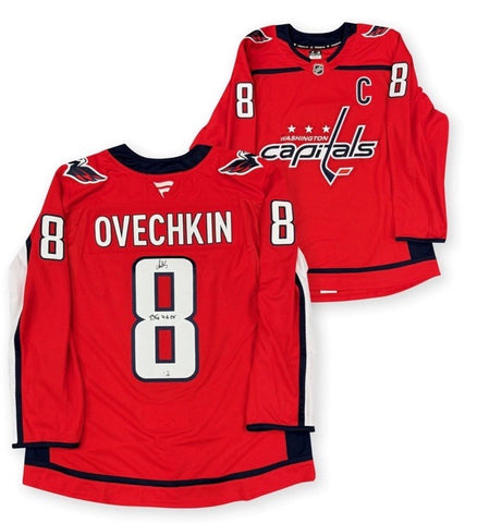 Alexander Ovechkin Signed Capitals Jersey #895 Goal record Auto Fanatics Coa