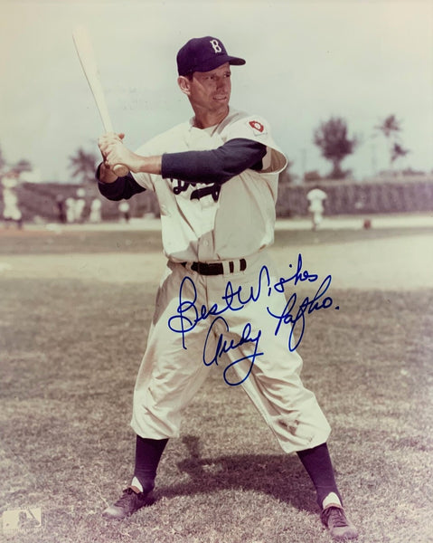 Brooklyn Dodgers Outfielder ANDY PAFKO (d) Signed 8x10 Photo #2 AUTO