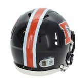 Troy Franklin Autographed Denver Broncos 2022 Color Rush Mini Helmet Beckett