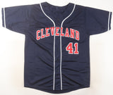 Charles Nagy Signed Cleveland Indians Blue Jersey (JSA COA) 3xAll Star Pitcher