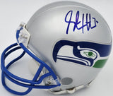 Steve Hutchinson & Walter Jones Autographed Seahawks Mini Helmet Beckett