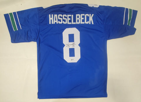 MATT HASSELBECK SIGNED AUTOGRAPHED PRO STYLE CUSTOM XL JERSEY BECKETT QR