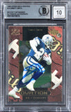 Cowboys Emmitt Smith Signed 1999 Upper Deck Ovation #16 Card Auto 10! BAS Slab