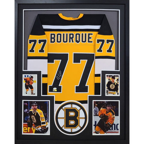 Ray Bourque Autographed Signed Framed Yellow Boston Bruins Jersey JSA