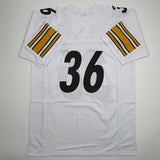 Autographed/Signed Jerome Bettis Pittsburgh White Football Jersey JSA COA