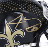 JARVIS LANDRY Autographed New Orleans Saints Alt. Mini Speed Helmet FANATICS