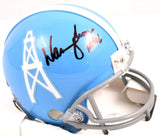 Warren Moon Autographed Houston Oilers 60-62 Mini Helmet w/HOF - Beckett W Holo