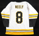 Cam Neely Signed Boston Bruins White Throwback Jersey (JSA COA) HOF 2005 Winger