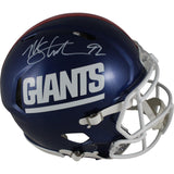 Michael Strahan Signed New York Giants Color Rush Authentic Helmet Beckett 49833