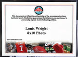 Louie Wright Denver Broncos Autographed 8x10 Photo with Plaque LSM COA