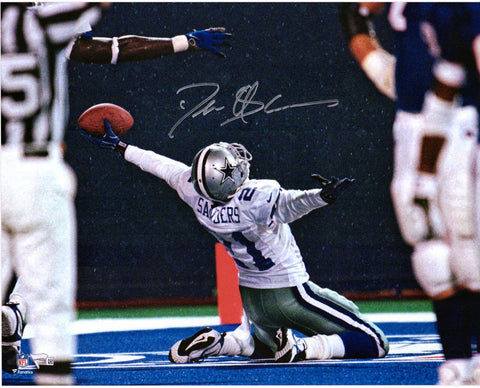 Deion Sanders Dallas Cowboys Autographed 16" x 20" Celebration Photograph