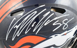 Von Miller Autographed Denver Broncos F/S Speed Authentic Helmet - JSA W
