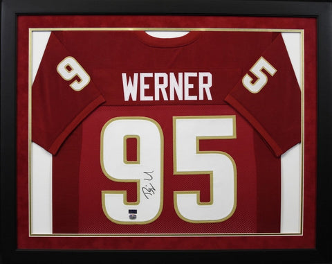 BJOERN WERNER SIGNED FLORIDA STATE SEMINOLES #95 FRAMED JERSEY FANATICS