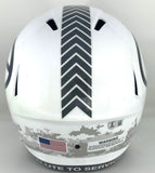 Packers JAYDEN REED Signed Full Size Replica 2024 SALUTE Speed Helmet AUTO - BAS