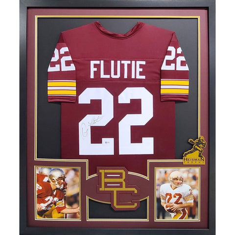 Doug Flutie Autographed Signed Framed Boston College BC Heisman Jersey BECKETT