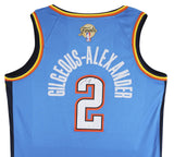 Thunder Shai Gilgeous-Alexander Signed Blue Nike Icon Ed. Jersey JSA #CD42320