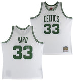 Celtics Larry Bird Authentic Signed 1985 White M&N HWC Swingman Jersey BAS Wit 2